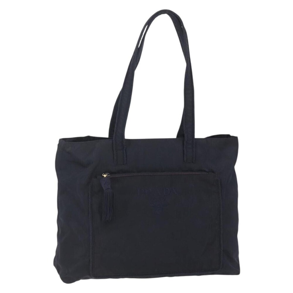 Prada Front Pocket Zip Tote Tessuto Medium